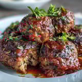 Housewarming Slow Cooker Meatballs in Marinara sauce, juicy and aromatic, perfect for parties or cozy family dinners.  