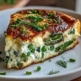 Spring Frittata Asparagus Peas Cheese