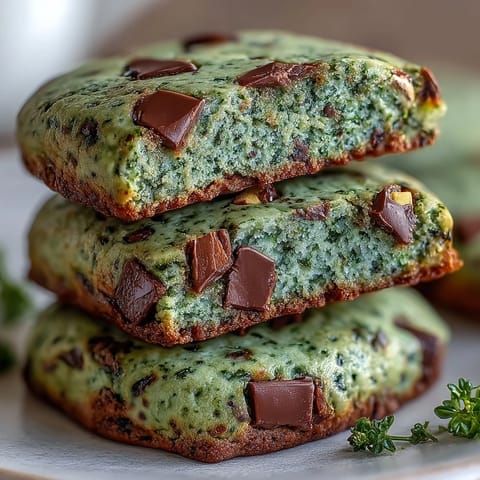 Festive green pistachio pudding cookies with real nuts and a soft, chewy texture, perfect for St. Patrick's Day celebrations.