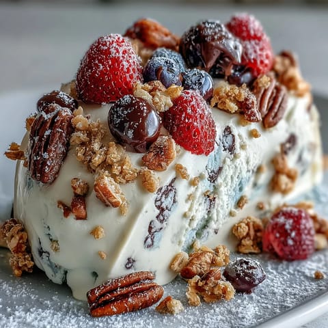 frozen yogurt bark berries granola