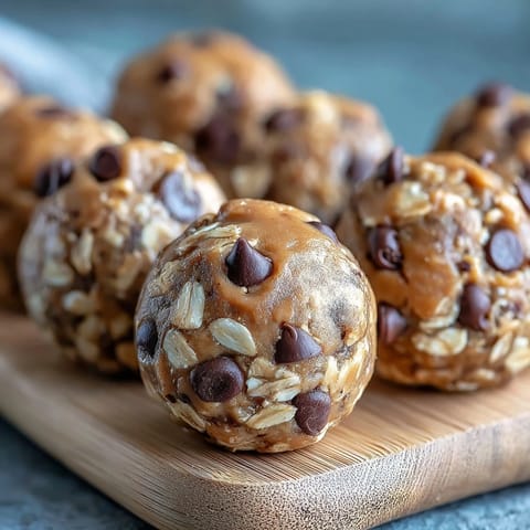 Snack-Sized Protein Balls with Peanut Butter: A hearty, no-bake treat perfect for quick energy.