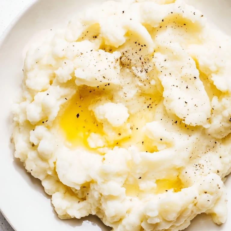 Homemade mashed potatoes recipe with butter and milk, served alongside roasted chicken.