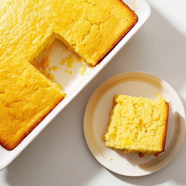 A slice of fluffy Cornbread rests beside a bowl of hearty chili, ready to soak up the savory flavors.