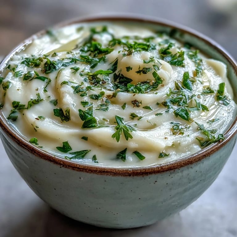 Creamy Parsnip and Herb Soup, a comforting bowl perfect for cool evenings.
