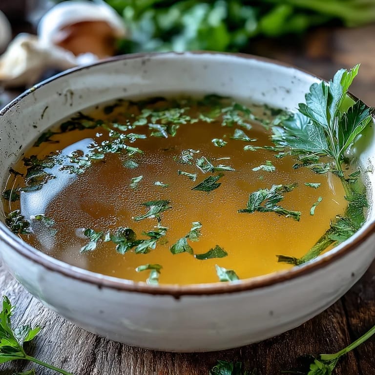 Fragrant, nourishing vegetable broth from scraps perfect for sipping on a cold day.