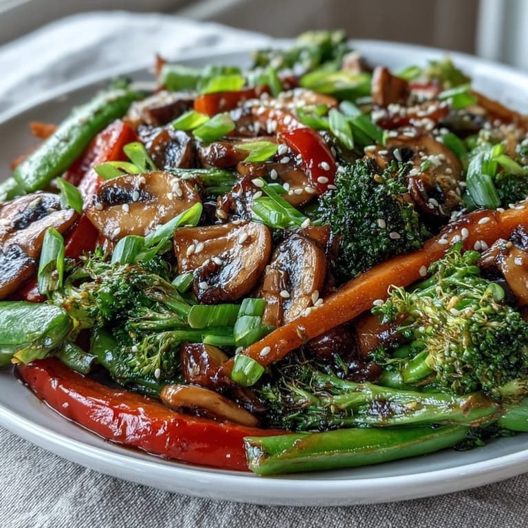 Enjoy this easy ginger stir-fried vegetables recipe, perfectly seasoned for a quick meal.